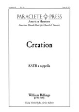 Creation SATB choral sheet music cover